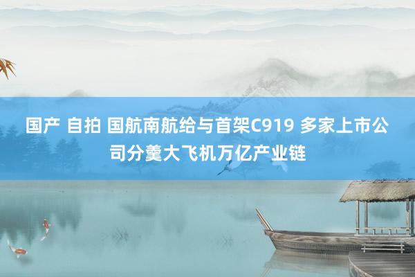 国产 自拍 国航南航给与首架C919 多家上市公司分羹大飞机万亿产业链