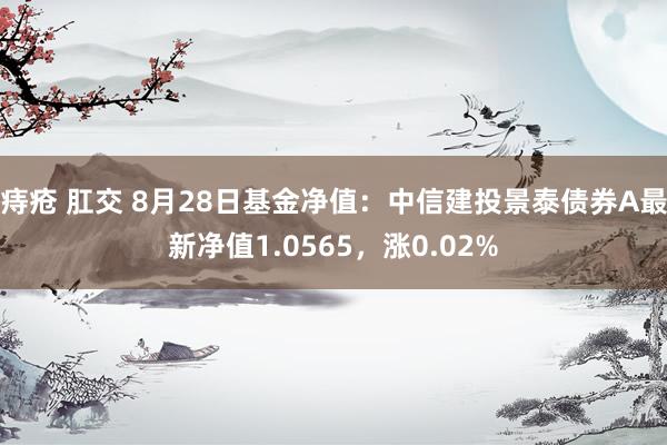 痔疮 肛交 8月28日基金净值：中信建投景泰债券A最新净值1.0565，涨0.02%