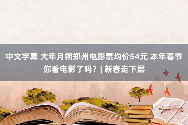 中文字幕 大年月朔郑州电影票均价54元 本年春节你看电影了吗？| 新春走下层